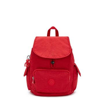 Kipling City Pack Small Ryggsekk Rød | NO 1706IL